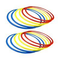 Ioensy - Anillos De Entrenamiento De Agilidad Gimnasio En Casa Resistente Para Atleta Entrenador De Fútbol Baloncesto 40 Cm 12 Piezas