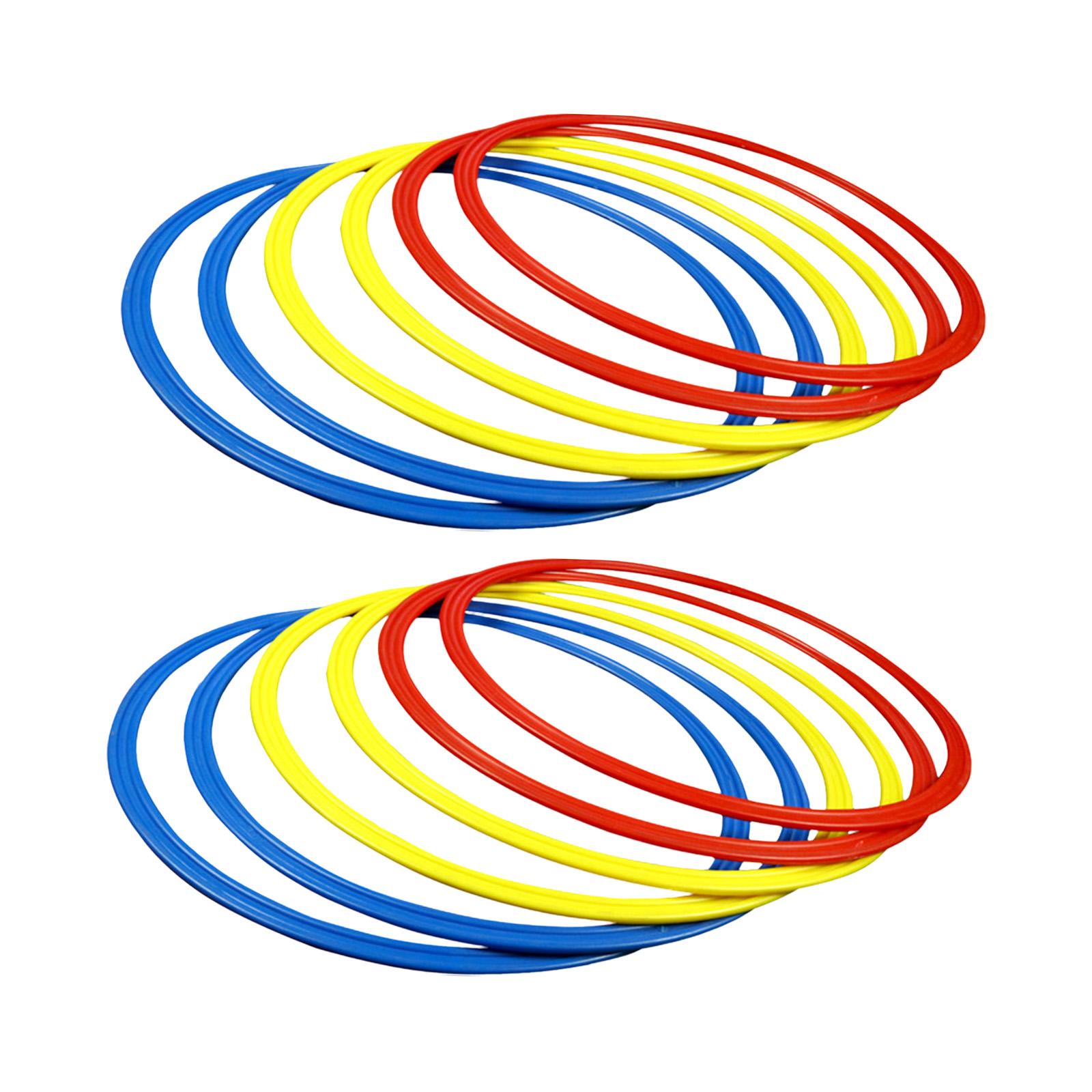 Ioensy - Anillos De Entrenamiento De Agilidad Gimnasio En Casa Resistente Para Atleta Entrenador De Fútbol Baloncesto 40 Cm 12 Piezas