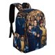 thumbnail image 2 of Noche en el Museo-theme Backpack, Campus style schoolbag Bookbag with Adjustable Shoulder Straps And Large Zip Compartment, Unisex Travel Bags.42x30x15cm, 2 of 6
