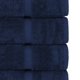thumbnail image 4 of Toallas Chakir Turkish Linens 100% algodón, 4 piezas, baño, azul marino, 4 of 6