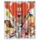thumbnail image 1 of Cortina de ducha con personajes de Looney Tunes, juego de cortina de baño con ganchos, tamaño 60 x 72 pulgadas, 1 of 3