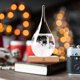 thumbnail image 4 of Predictor del tiempo Storm Glass FOXKEY de 19 cm con base de madera, 4 of 7