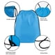thumbnail image 3 of Mochila Saco con Cordón 20 Piezas a Granel Impermeable Azul 33x41 cm, 3 of 6