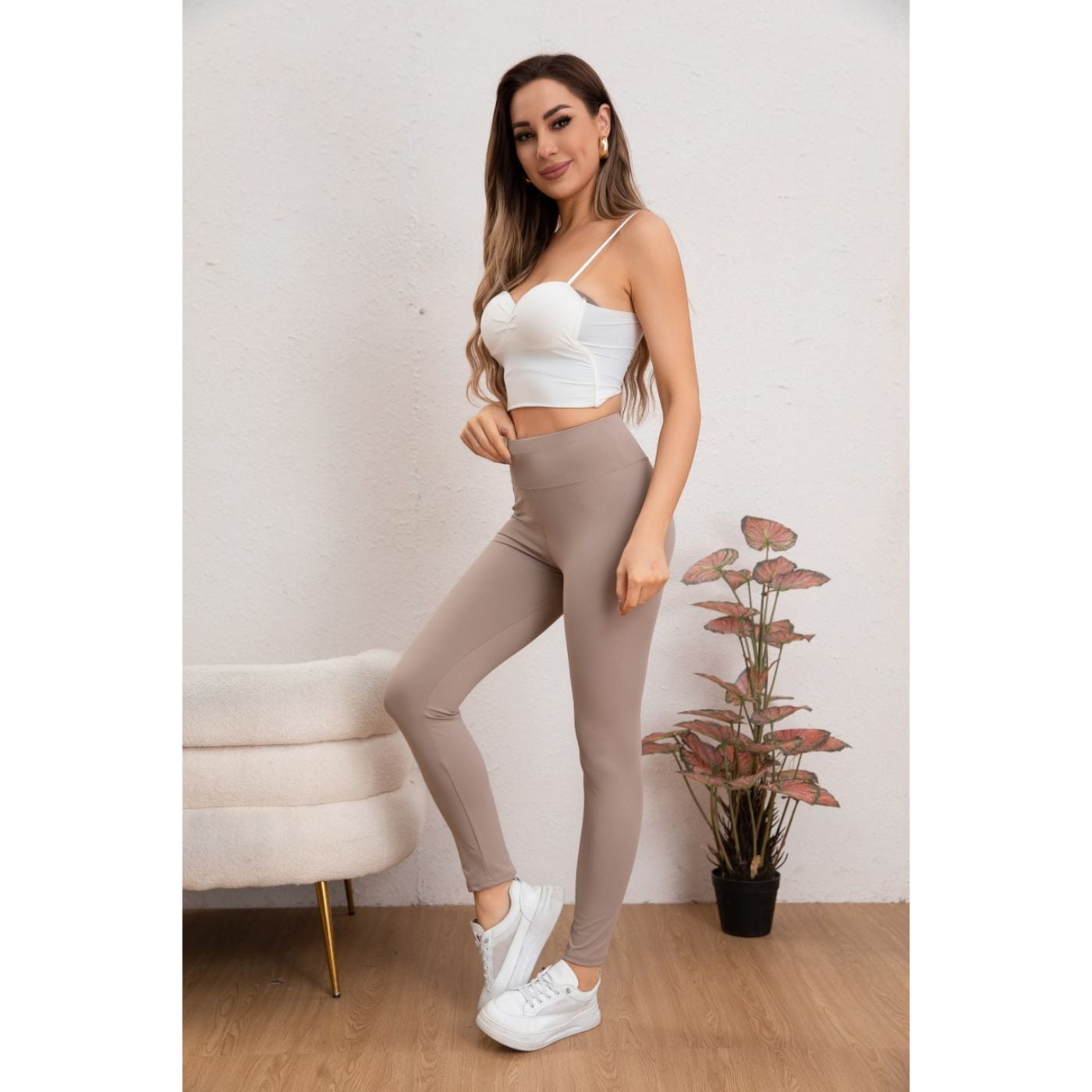 Likeshop - Calza Lycra Premium Mujer Tiro Alto Deportivo Casual. Colores 018