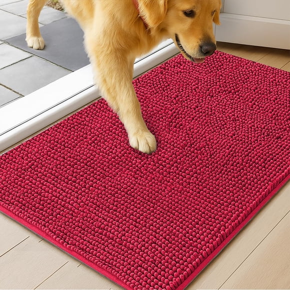Alfombra para Perro MUDGUARD MAT 61 cm x 152 cm Rojo Microfibra