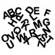 thumbnail image 5 of EVA Negro Imán De Nevera Magnético Chico Juguete De Aprendizaje Temprano Negro 26 Piezas Alfabeto, 5 of 5