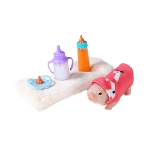 Magideal - Cerdo De Silicona Muñeco De Cerdito Reborn Decoración De Habitación Cómodo Cerdo En Miniatura Juguete Mini Animales De Silicona Cerdo Para Niños Niñas 5 Piezas
