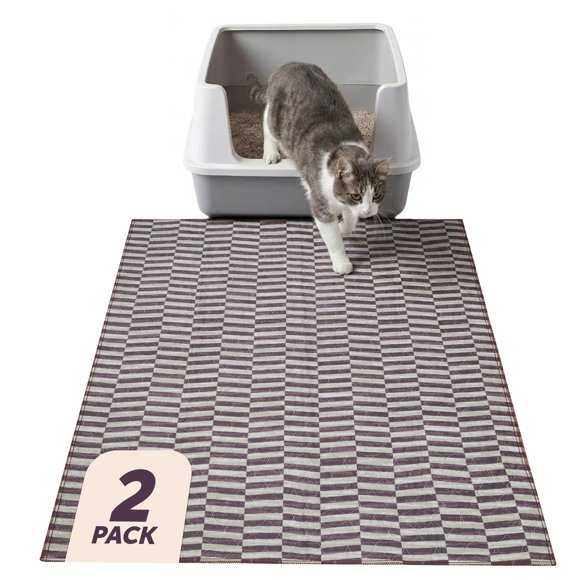 Alfombra para arena Lovewag Pets 91x122 cm - Pack de 2 (caoba)