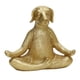thumbnail image 3 of Estatua De Perro Estética Dorada Meditación Perro Escultura Para Escritorio Sala De Estar Hogar, 3 of 3