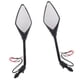 thumbnail image 1 of 2pcs Universal 10mm Motocicleta Vista Trasera Espejos Laterales LED Se?al De Negro, 1 of 5
