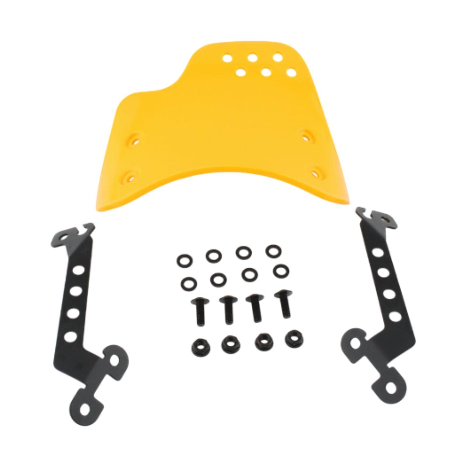 Magideal - La Reparación Del Parabrisas Del Parabrisas De La Motocicleta Reemplaza La Cubierta De Protección Del Ensamblaje De Repuesto Para Scrambler 400 800 Amarillo