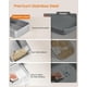 thumbnail image 3 of Caja de arena para gatos Feandrea de acero inoxidable con parte superior abierta y lados altos, 3 of 6