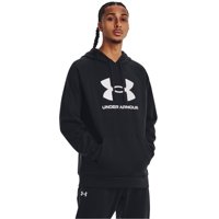Buzo Under Armour Rival Fleece Logo Negro Blanco Talle Large