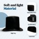 thumbnail image 3 of Sombreros de fiesta divertidos de fieltro victoriano negro para hombre, 3 of 6