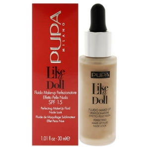 Pupa Milano - Como Una Muñeca Perfeccionando El Maquillaje Líquido Base Nude Look Spf - Arena De Para Mujeres - Base