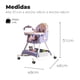thumbnail image 2 of Silla Comer Bebe Doble Altura Safe Baby Mecedora Reclinable Rosada/Lila, 2 of 4