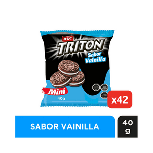Mckay - Pack X42 Galleta Sandwich Triton® Mini Vainilla 40G