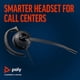 thumbnail image 2 of Auriculares Plantronics Poly EncorePro 530 QD para colocar sobre las orejas negros, 2 of 6