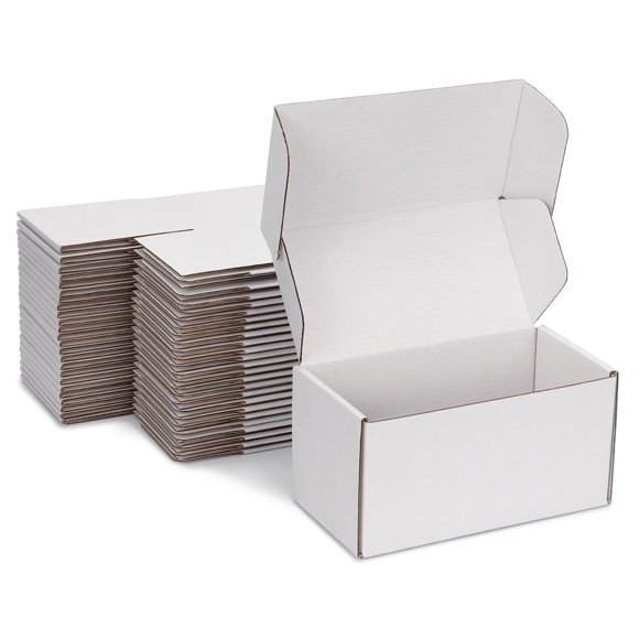 Cajas de envío DUZCLI 20x10x10 cm, paquete de 25, blancas