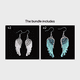 thumbnail image 1 of 1pair Angel Wing Earrings - Stylish and Unique Jewelry for Men and Women - Perfect Gift Idea, 1 of 5