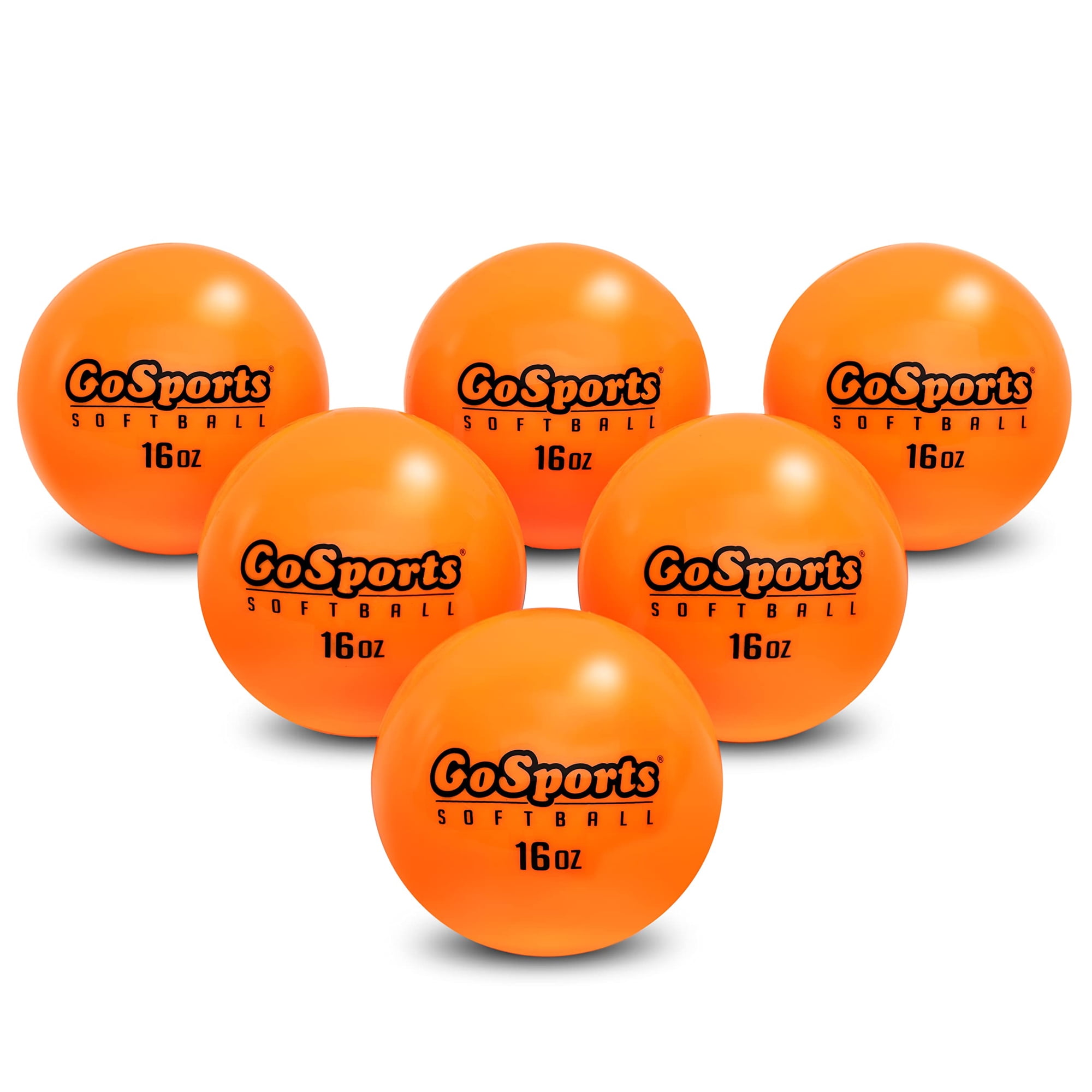 Pelotas De Softball De Entrenamiento Con Pesas Gosports De 3.82 Pulgadas, Paquete De 6