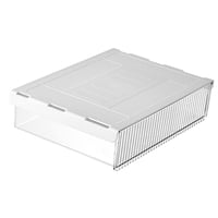 Magideal - Cajón Organizador De Almacenamiento Debajo Del Escritorio, Bandeja Invisible, Cajón , Cajón De Escritorio Acoplable Para Tocador De Cocina, Dorm Claro 23X33X8Cm