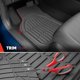 thumbnail image 4 of Alfombrillas de coche Motor Trend 67 x 44 cm gris – juego completo, 4 of 9