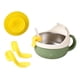 thumbnail image 3 of Cuenco Para Bebé Con Cuchara, Tenedor, Paja, Base De Succión, Cuenco Portátil Para El Hogar Para Niños, Verde, 3 of 5