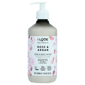 I Love Cosmetics - Loción Para Manos Y Cuerpo Naturals - Rosa Y Argán De Para Mujer - Loción Corporal