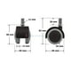 thumbnail image 4 of Ruedas Blandas para sillas de Oficina 5 Unidades, 4 of 4