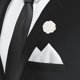 thumbnail image 5 of Uxcell 2Pcs Alfileres de Flor, Alfiler de Solapa para Hombres Flor de Camelia para Traje Boda Graduación Aniversario Blanco, 5 of 6