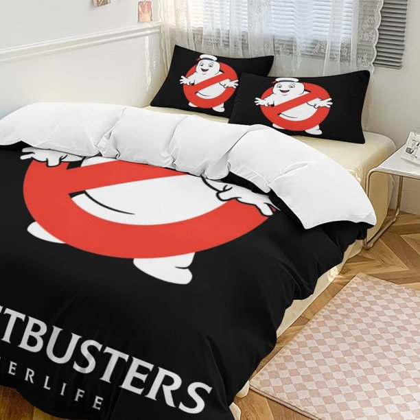 Marshmallow GHOSTBUSTERS Comforter Set Soft 3 Pcs Twin Bedding Sets Thicken for All Season