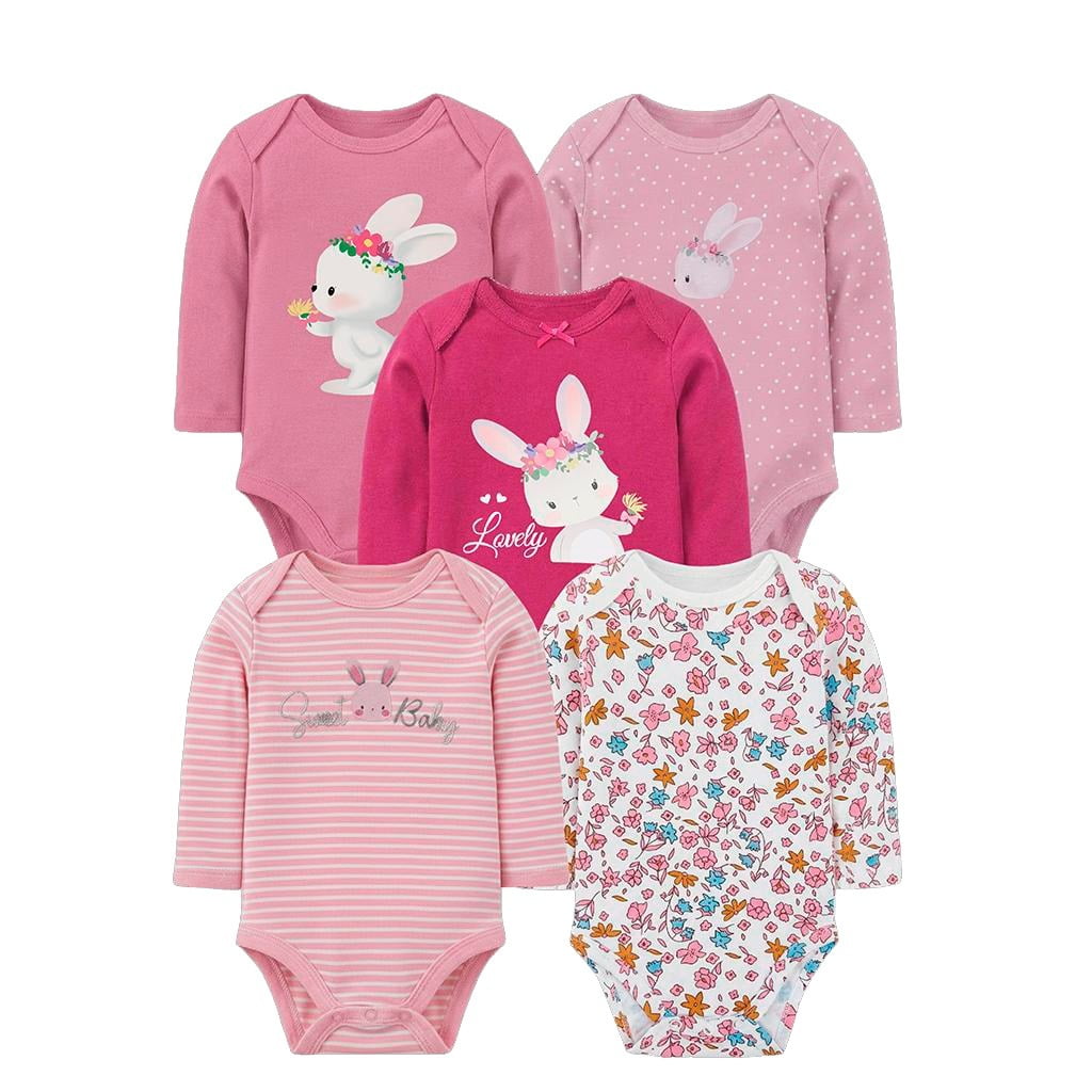 Tedmimak - Bodys Algodon Pack 5 Unidades 3 A 6 Meses