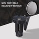 thumbnail image 3 of Juego de 2 piezas Mini espejo de bicicleta urbana ajustable - Espejo de mango retrovisor plegable - Lente convexa con rotación de 360 grados (Negro), 3 of 7