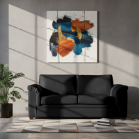 Latam Home - Sofa Ancona 3 C Pu Grano Negro