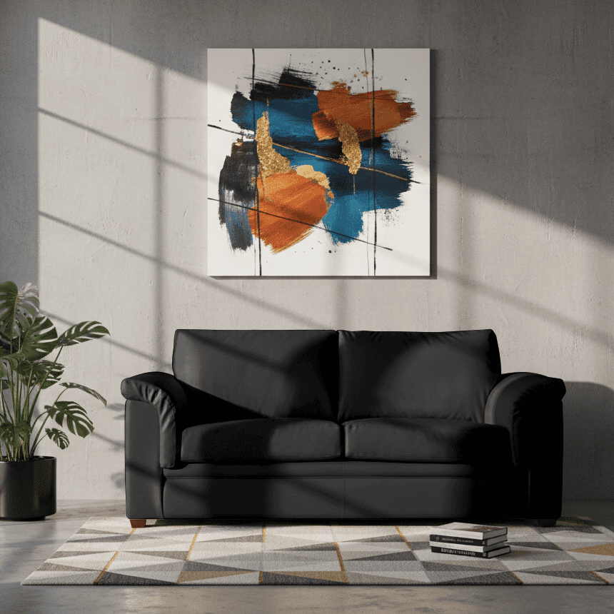 Latam Home - Sofa Ancona 3 C Pu Grano Negro