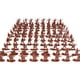 thumbnail image 1 of Pack de 100 Mini Modelos de Soldados, para Decoración y Escenas de Construcción, Marrón, 1 of 1
