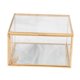 thumbnail image 5 of Caja De Almacenamiento De Joyería De Vidrio Transparente Organizador De Vidrio Cubierto Cuadrado Geométrico, 5 of 5