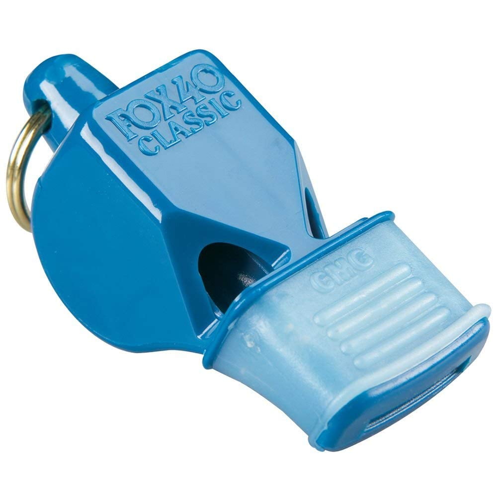Silbato Fox 40 Cmg Con Agarre Acolchonado Azul
