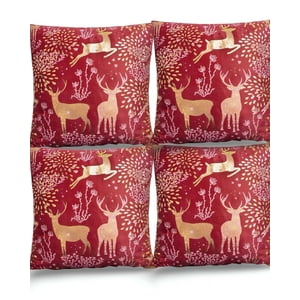 Genérico - Juego De 4 Fundas De Cojin Para Navidad M15