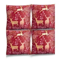 Genérico - Set De 4 Fundas De Cojin Para Navidad M15