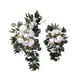 thumbnail image 4 of Arreglo floral de arco de boda artificial, decoraciones, guirnalda de flores de peonía de seda para celebración, decoración festiva, hecho a mano, ver Blanco, 4 of 5