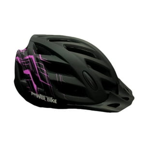 Casco Sport Powerbike Talla M Negro/Lila