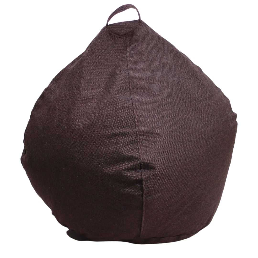 Máxima Design - Funda Pouf Pera Infantil Café Moro (sin Relleno)60x50x50