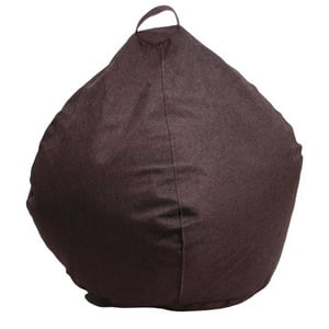 Máxima Design - Funda Pouf Pera Infantil Café Moro (Sin Relleno)60X50X50