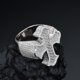 thumbnail image 3 of Anillos de Compromiso de Moissanita para Hombre Color D VVS1 Anillo de Diamante Cruzado Banda de Boda para Hombre Anillo de Moissanita de Plata Esterlina 925 Talla 7-11, 3 of 7