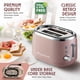 thumbnail image 5 of Tostadora retro MUELLER HOME de 2 rebanadas, 7 niveles de tostado, color rosa, 5 of 8