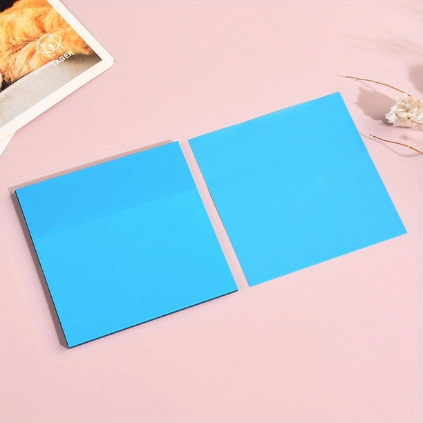 50 Sheets Creative Transparent PET Memo Pad - Perfect for School Supplies, Planner Stickers & Sticky Notes!