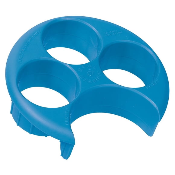 Plato de Control de Porciones EZY DOSE Medidor de Comidas Azul Apotecario