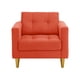 thumbnail image 1 of Sofa Retro 1c Felpa 01 Naranja, 1 of 6